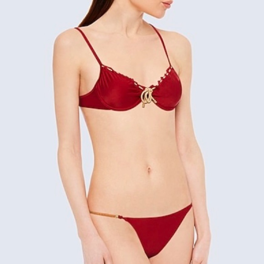 LAST CHANCE! ViX Paula Hermanny Red Bikini Maia Top Size Large NWT - Picture 7 of 10